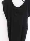 BASERANGE 25 Early Spring V-neck top BAS-TOMX-LC-SP25-HEI Black